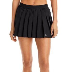 NWOT Alo Yoga Varsity Tennis Skirt in Black